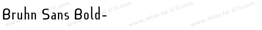 Bruhn Sans Bold字体转换